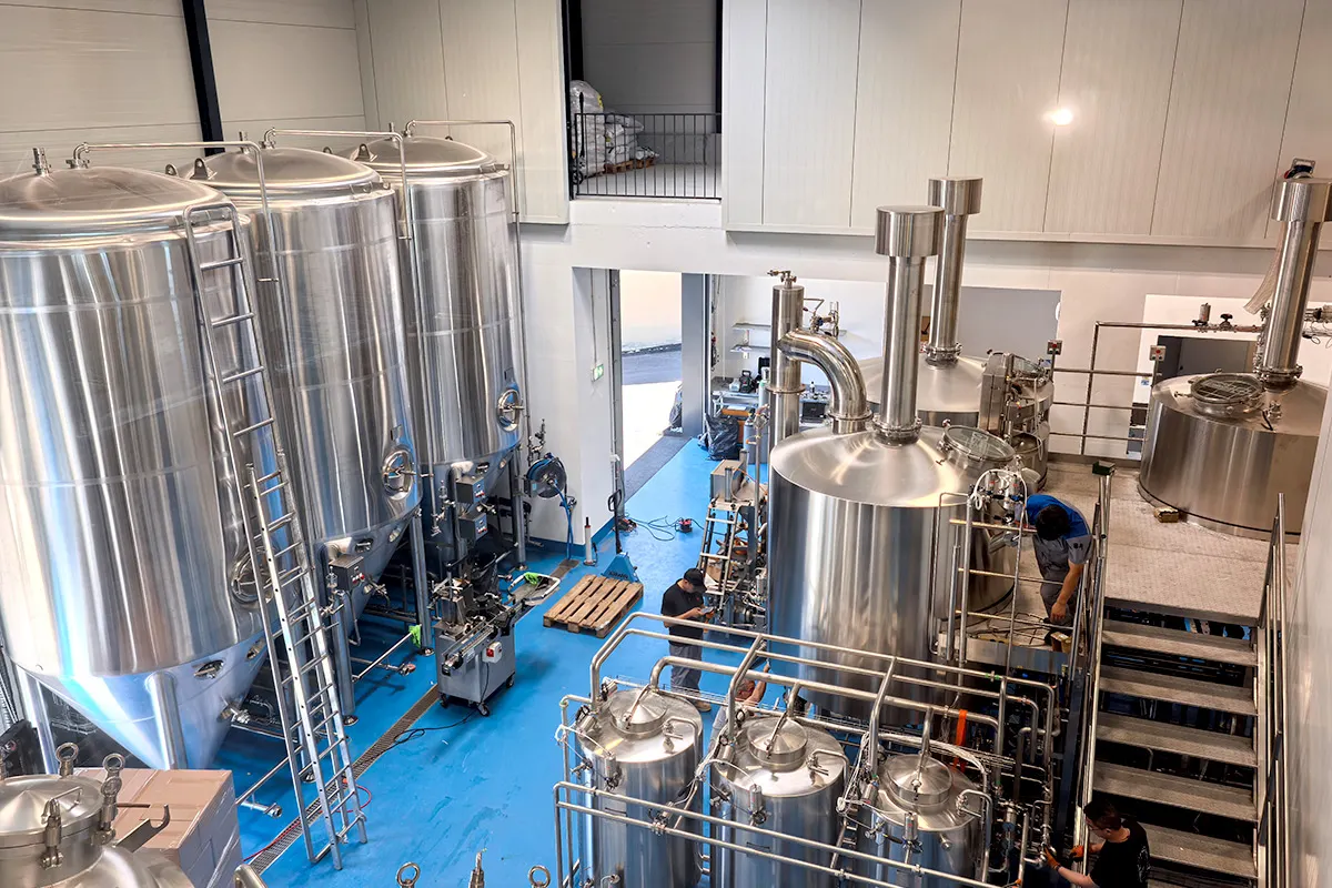 100HL turnkey brewery fermentation system