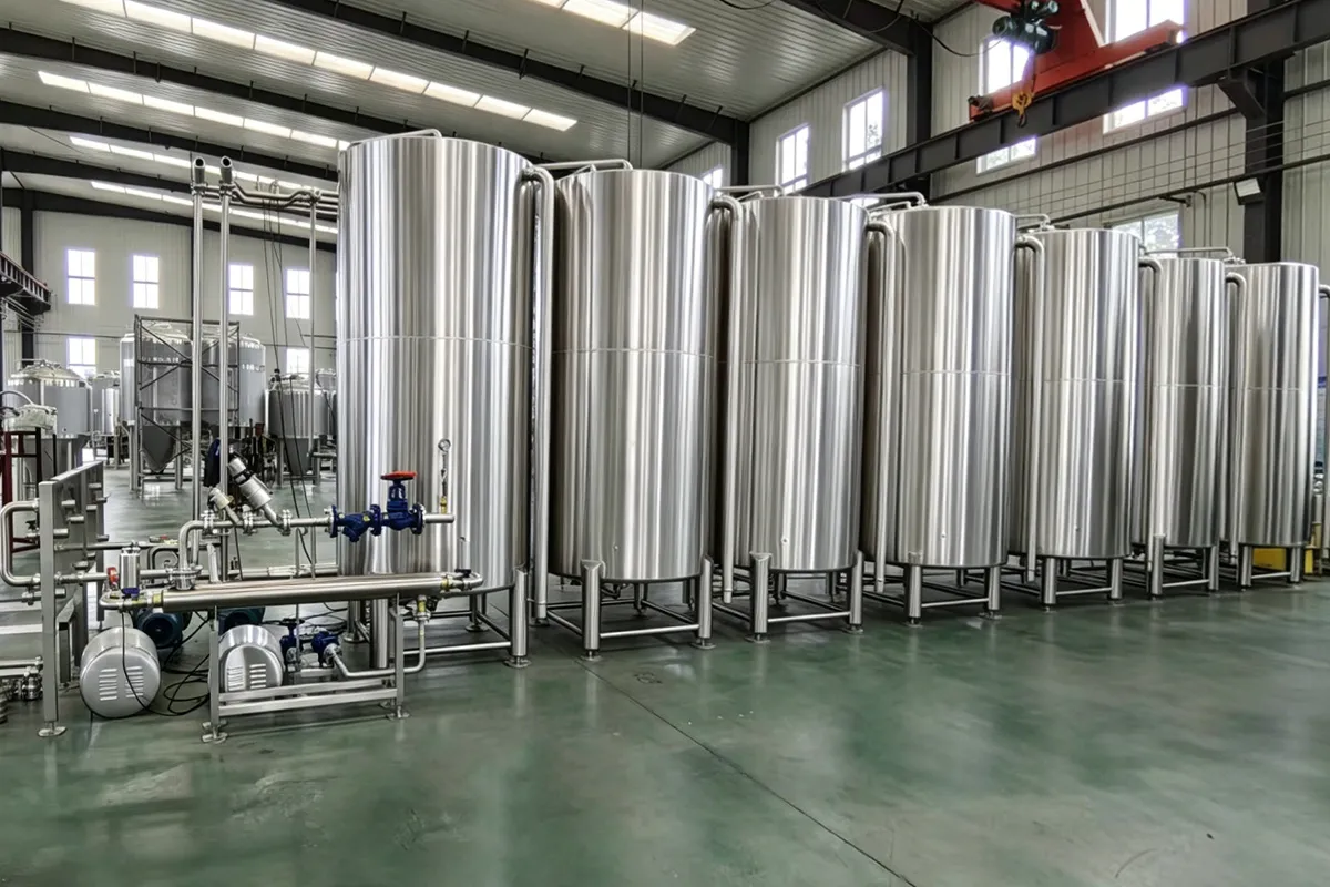 2000L 5000L Fully Automatic CIP System Installed in Large Industrial Production Facility