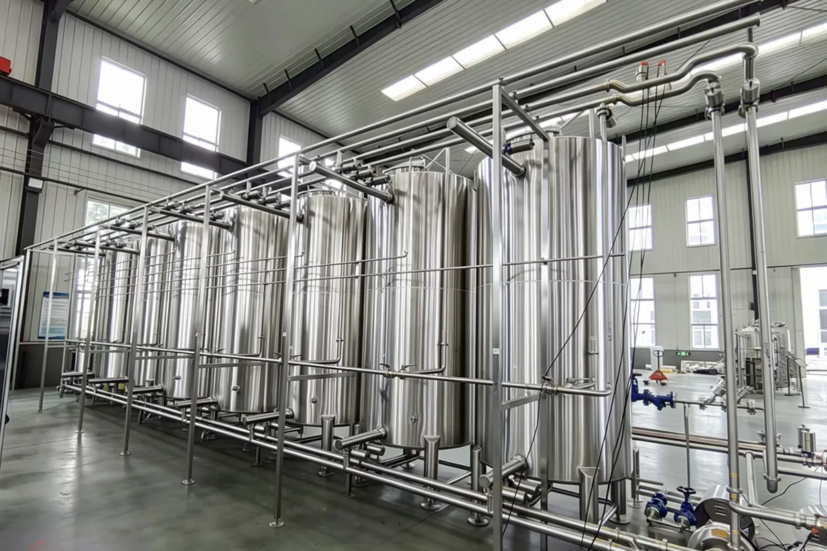 2000L 5000L Fully Automatic Stainless Steel CIP System for Large Scale Production