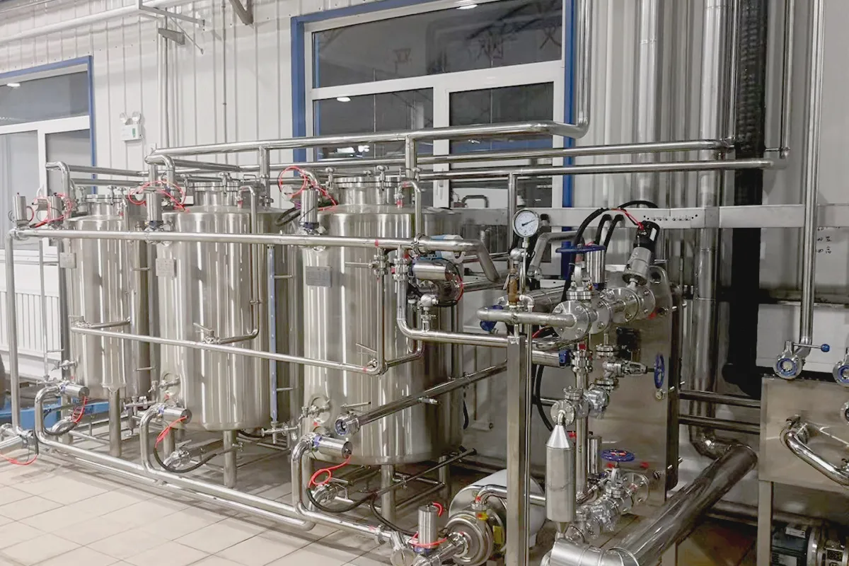 Food Grade 3 Tank Clean-in-Place (CIP) System Full Product View