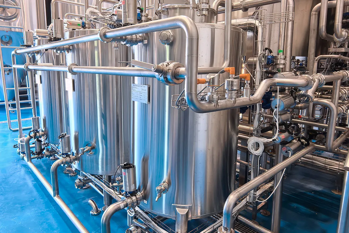 3 Vessels Stainless Steel Automatic CIP System for Commercial Breweries