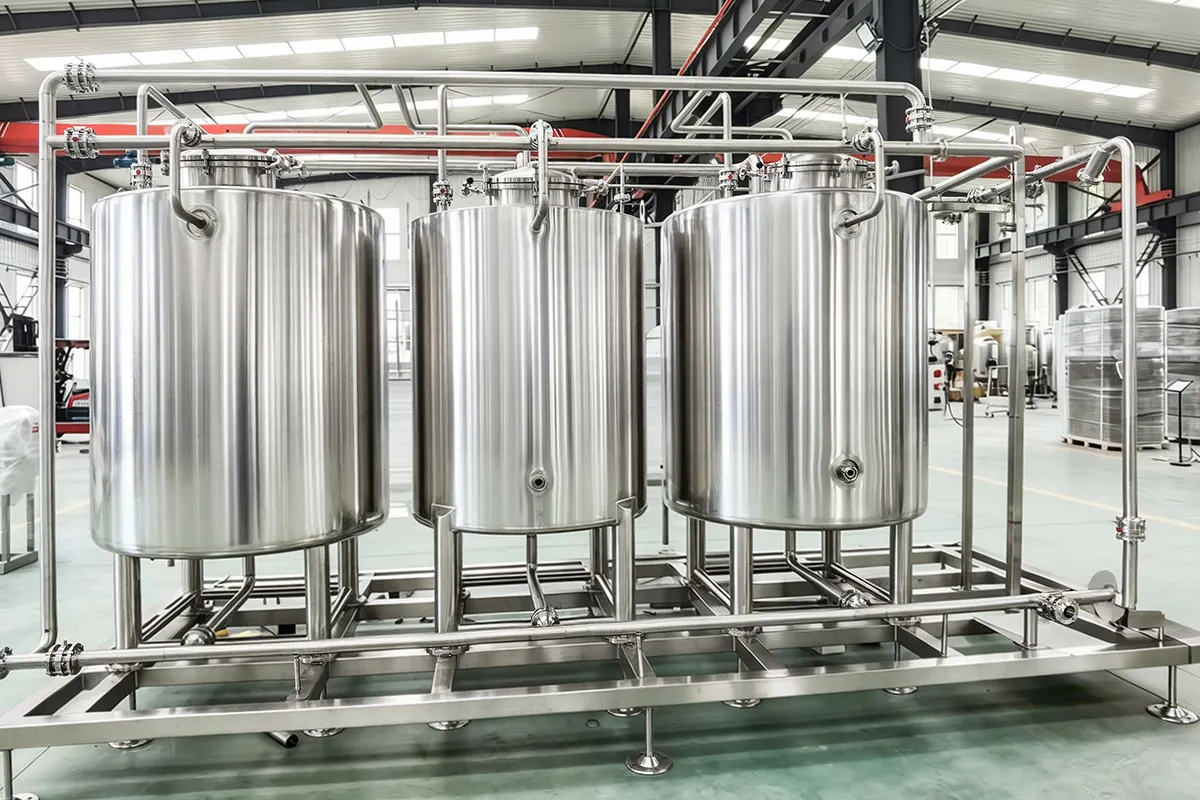 500L 1000L 3 Vessels CIP system